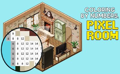 Coloring by Numbers - Pixel Rooms